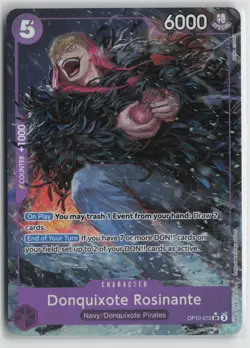 One Piece TCG Donquixote Rosinante SR Alt Art OP10-072 Royal Blood English - Image 1