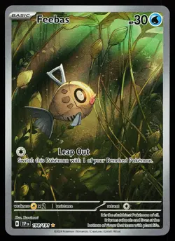 Feebas 198/191 Holo Illustration Rare Surging Sparks Pokemon Card - Image 1