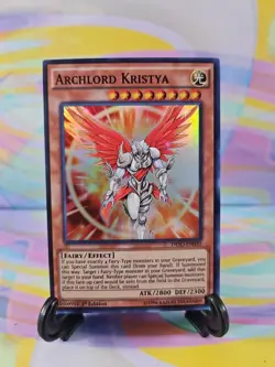 Yu-Gi-Oh TCG Card | Archlord Kristya DESO-EN050 First Edition - Image 1