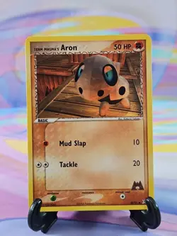Pokemon TCG Team Magma vs. Team Aqua Card | Team Magma's Aron 58/95 Common - Image 1