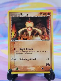 Pokemon TCG Team Magma vs. Team Aqua Card | Team Magma's Baltoy 61/95 Common - Image 1