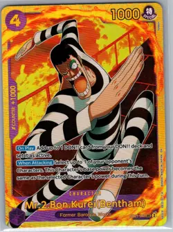 Mr.2.Bon.Kurei (Bentham) EB01-061 English PRB02 - One Piece Card - NM - Image 1
