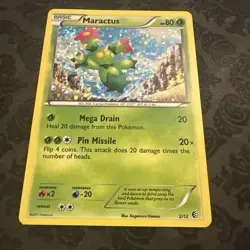 Pokemon Maractus TCG Holo Promo Card 2/12 McDonald's - Image 1
