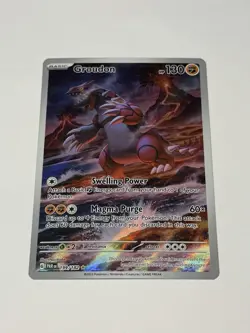 Groudon 199/182 SV04: Paradox Rift Illustration Rare Pokemon Card TCG English NM - Image 1