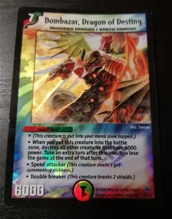 Duel Masters TCG - Bombazar, Dragon of Destiny - 9/110 + Lot of RARE cards - Image 1