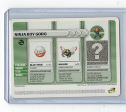 NINJA BOY GORO Battle e-Reader POKEMON Game Boy Advance 2003 Trading Card - Image 1