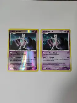 Pokemon Mewtwo Legends Awakened Holo & ReverseHolo 11/146 2008 Edition 2card Lot - Image 1
