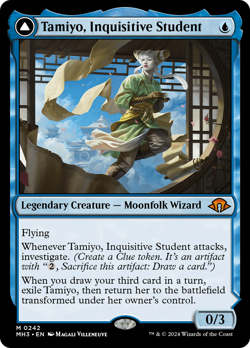 Tamiyo, Inquisitive Student // Tamiyo, Seasoned Scholar (Reg) x1 - MTG MH3 #242 - Image 1