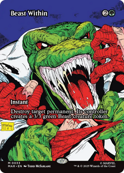 Beast Within (REGULAR) x1 - MTG Marvel Universe MAR #33 - Image 1