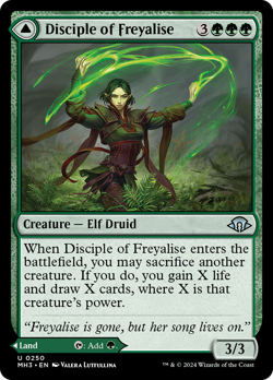Disciple of Freyalise // Garden of Freyalise (REGULAR) x1 - MTG MH3 #250 - Image 1