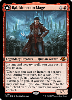 Ral, Monsoon Mage // Ral, Leyline Prodigy (REGULAR) x1 - MTG MH3 #247 - Image 1