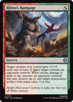 Rhino's Rampage (FOIL) x1 - MTG Marvel's Spider-Man SPM #141 - Image 1