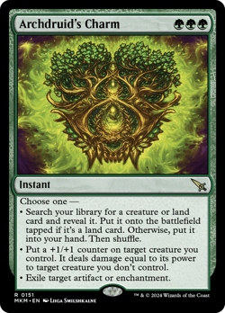 Archdruid's Charm (REGULAR) x1 - MTG Murders at Karlov Manor MKM #151 - Image 1