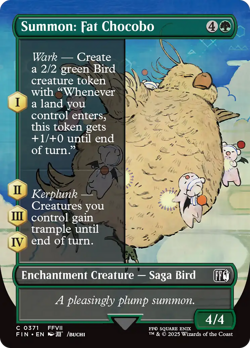 Summon: Fat Chocobo (FOIL) x1 - MTG Final Fantasy FIN #371 - Image 1