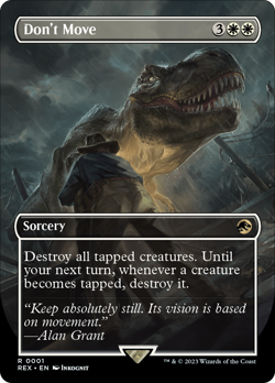 Don't Move (REGULAR) x1 - MTG Jurassic World Collection REX #1 - Image 1
