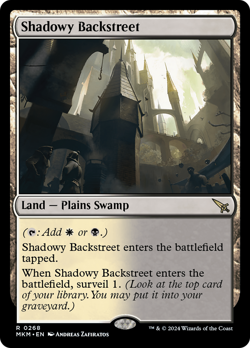 Shadowy Backstreet (REGULAR) x1 - MTG Murders at Karlov Manor MKM #268 - Image 1