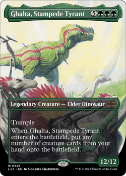 Ghalta, Stampede Tyrant (REGULAR) x1 - MTG The Lost Caverns of Ixalan LCI #326 - Image 1