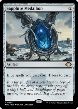 Sapphire Medallion (REGULAR) x1 - MTG Modern Horizons 3 MH3 #296 - Image 1