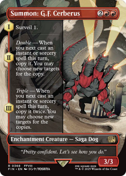 Summon: G.F. Cerberus (FOIL) x1 - MTG Final Fantasy FIN #368 - Image 1