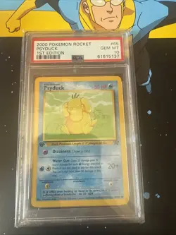 Pokemon Psyduck 2000 1st Edition Team Rocket Card PSA 10 - Image 1