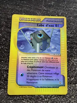 CUBE D’EAU 01 REVERSE - POKEMON 140/147 AQUAPOLIS WIZARDS FR - Image 1