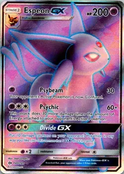 Pokemon TCG Espeon GX (Full Art) 140/149 SM Base Set NM (SKU 1-2) - Image 1