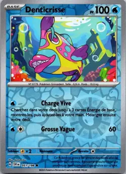 Carte Pokemon Denticrisse 051/198 Reverse 2023 - Image 1