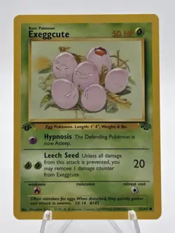 Pokemon Exeggcute 1st Edition Jungle 1999 WOTC #52/64 LP - Image 1
