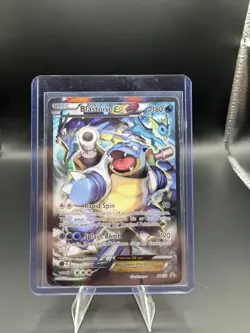 Pokemon TCG Blastoise EX XY122 Black Star Promo Full Art Holo - Image 1