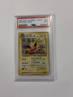 1997 Pokemon Japanese Jungle #135 Jolteon Holo PSA 9 MINT - Image 2