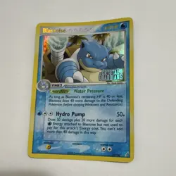 Pokemon Blastoise EX 14/100 Crystal Guardians Reverse Holo Rare Stamped HP/MP - Image 2