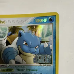 Pokemon Blastoise EX 14/100 Crystal Guardians Reverse Holo Rare Stamped HP/MP - Image 5
