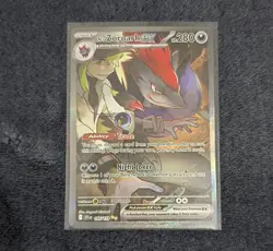 Pokemon TCG N's Zoroark EX SIR 185/159 Journey Together (NM) - Image 1