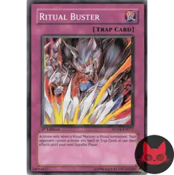 Yugioh Ritual Buster SOVR-EN077 Common 1st Edition LP - Image 1