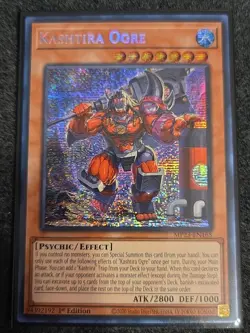 MP23-EN165 Kashtira Ogre Prismatic Secret Rare 1st Edition YuGiOh Card - Image 1