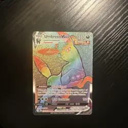 Pokemon TCG: Umbreon VMAX Rainbow Secret Rare Card 214/203 EvolvingSkies SWSH NM - Image 1