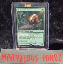MTG Avatar Badgermole Cub Mythic Rare Magic The Gathering NM Never Played - Image 1