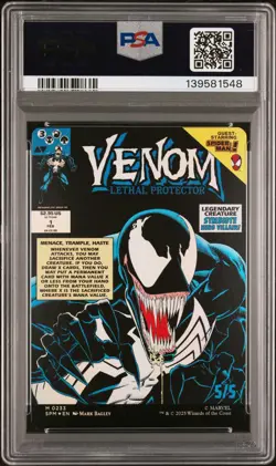 2025 MTG MARVEL'S SPIDER-MAN #0233 EDDIE BROCK/VENOM, LETHAL PROTECTOR PSA 10 - Image 2