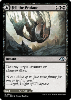 Fell the Profane // Fell Mire (REGULAR) x1 - MTG Modern Horizons 3 MH3 #244 - Image 1