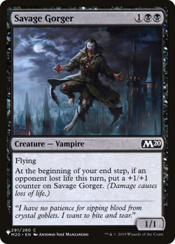 Savage Gorger (REGULAR) x1 - MTG The List PLST #M20-291 - Image 1