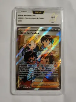 Carte Pokemon - Eleve de Paldea 230/091 - Destinees de Paldea EV4.5 PCA 9,5 - Image 1