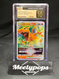 Charizard VSTAR Pokemon (2022) Japanese Star Birth #015/100 CGC 10 Pristine - Image 1