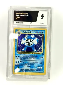 Poliwrath Holo Base Set 2 15/130, ACE 4 Pokemon Card - Image 1