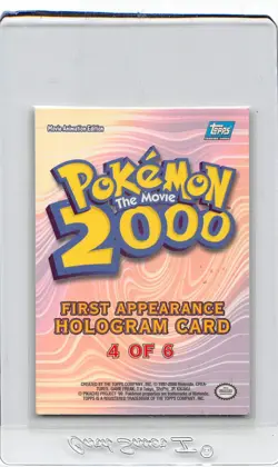 Elekid 4 of 6 - First Appearance - POKEMON The Movie 2000 - Hologram CARD - MP - Image 2