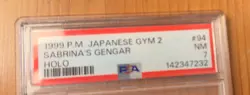 1999 Pokemon Japanese Gym Challenge Sabrina’s Gengar Holo Banned #94 PSA 7 NM-MT - Image 2
