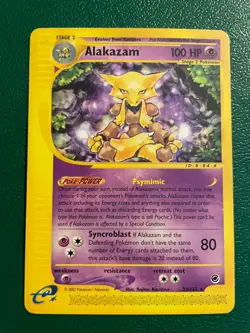 Alakazam 33/165 - Expedition - Non Holo Rare ENG Near Mint Pokemon - Image 1