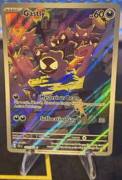 Pokemon TCG Gastly Scarlet Violet Temporal Forces 177/162 IR NM - Image 1