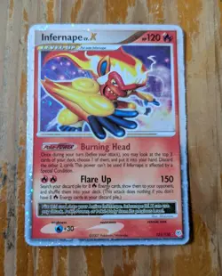 Pokemon TCG Infernape LV.X 121/130 Diamond and Pearl Holo (LP/MP) Rare - Image 1