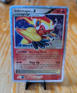 Pokemon TCG Infernape LV.X 121/130 Diamond and Pearl Holo (LP/MP) Rare - Image 2