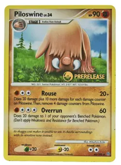 Piloswine 46/100 Uncommon Stormfront Prerelease Stamped NM With eBay Shipping - Image 3